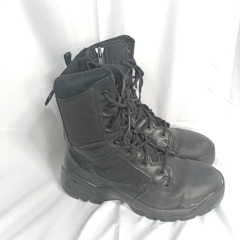 5.11 Tactical ATAC 2.0 8 Inch Side Zip Black Duty Boots Mens 9 12391 GCB s3